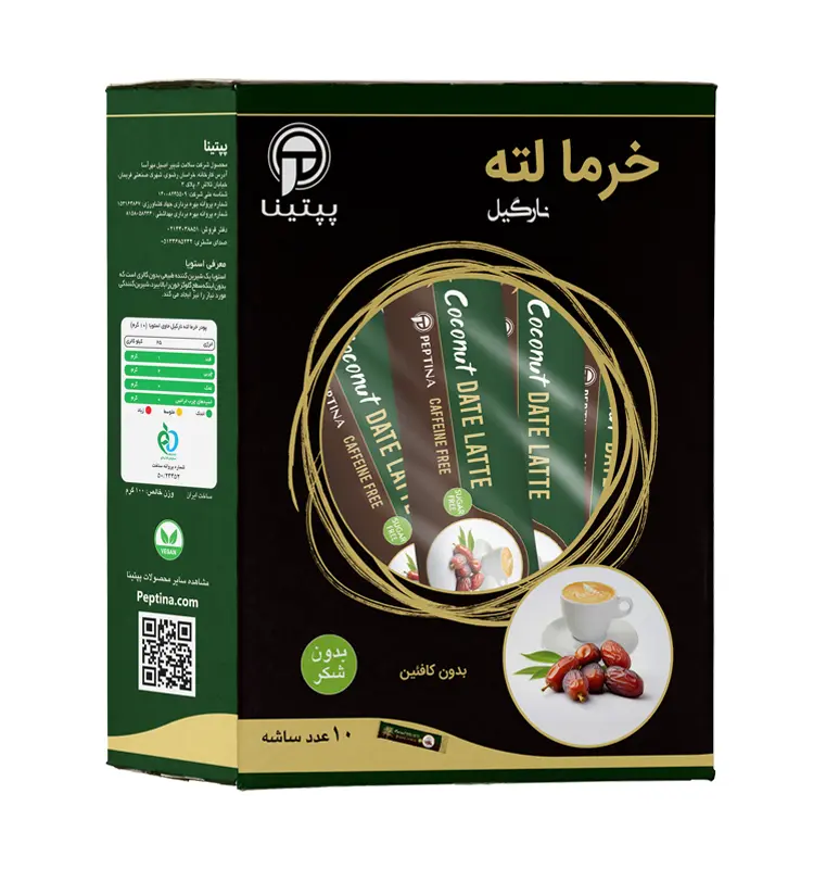خرما لته نارگیل 10 عددی پپتینا