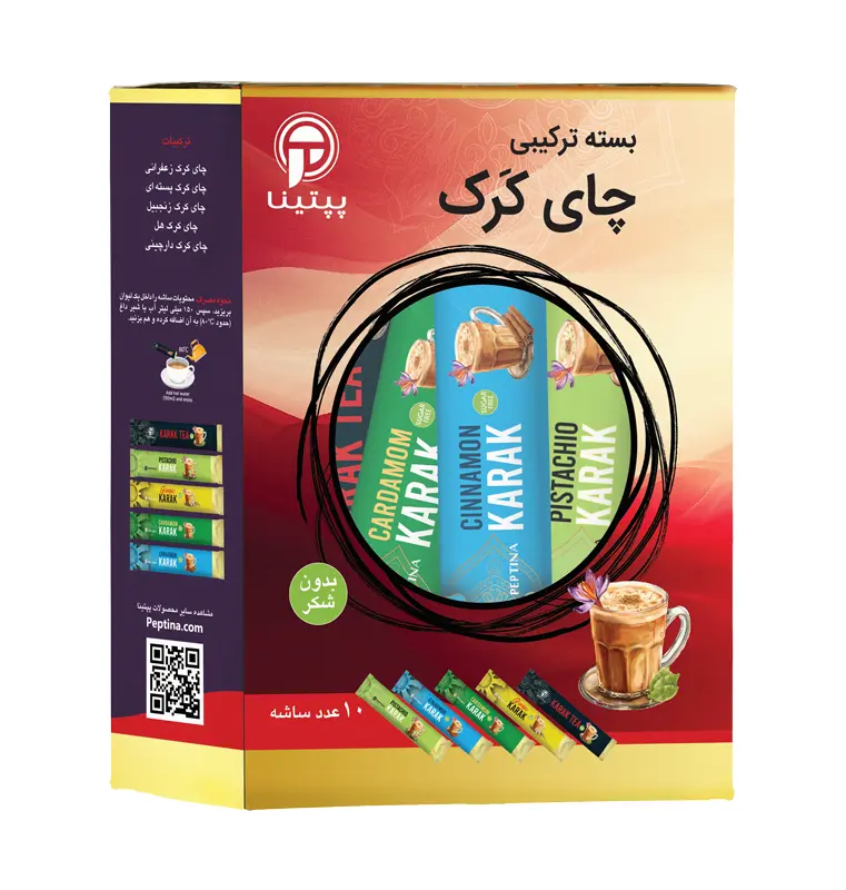 بسته 10 عددی چای کرک ترکیبی پپتینا