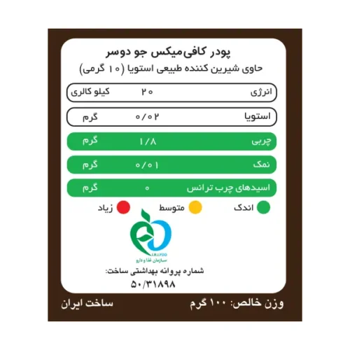 کافی میکس جو دو سر پپتینا بسته 10 ساشه‌ای - Image 3