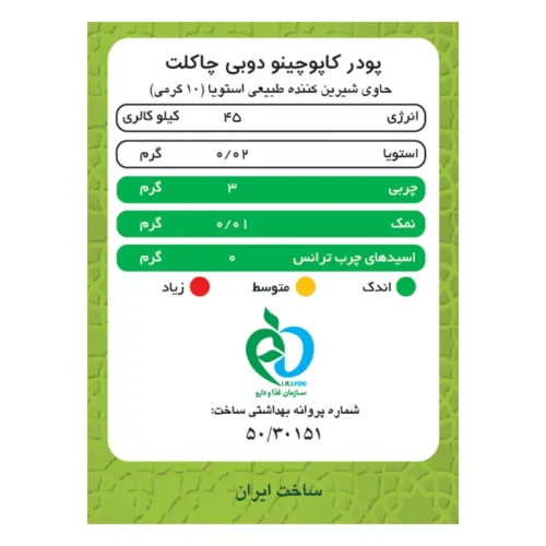 کاپوچینو دوبی چاکلت پپتینا - Image 5